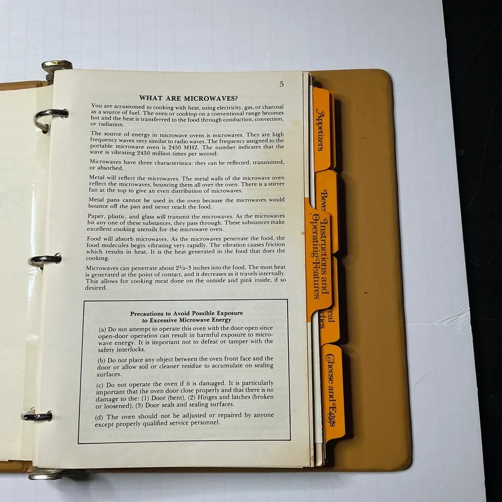 Montgomery Ward‎ Adventures in Microwave Cooking Cookbook 1976 Vintage Recipes - Picture 4 of 5